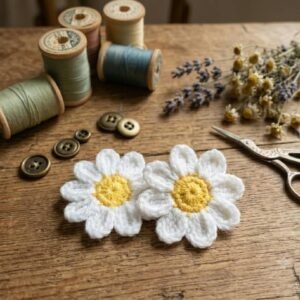 crochet hair clip