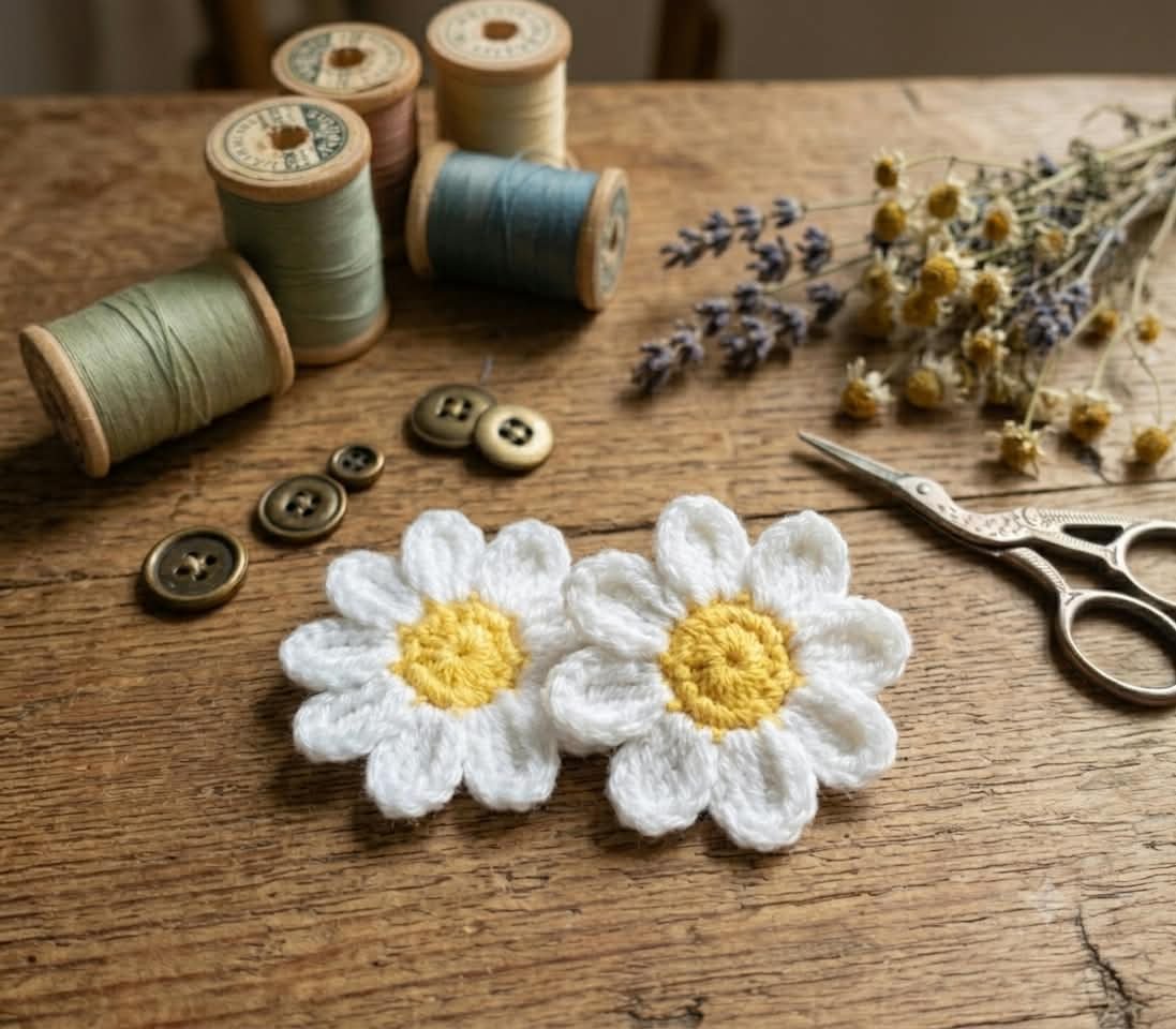 crochet hair clip