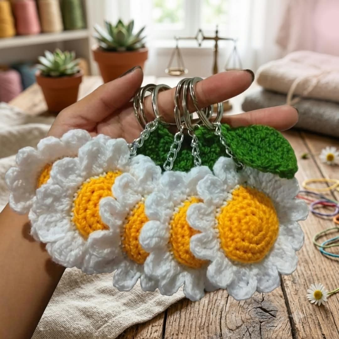 Daisy Keychain
